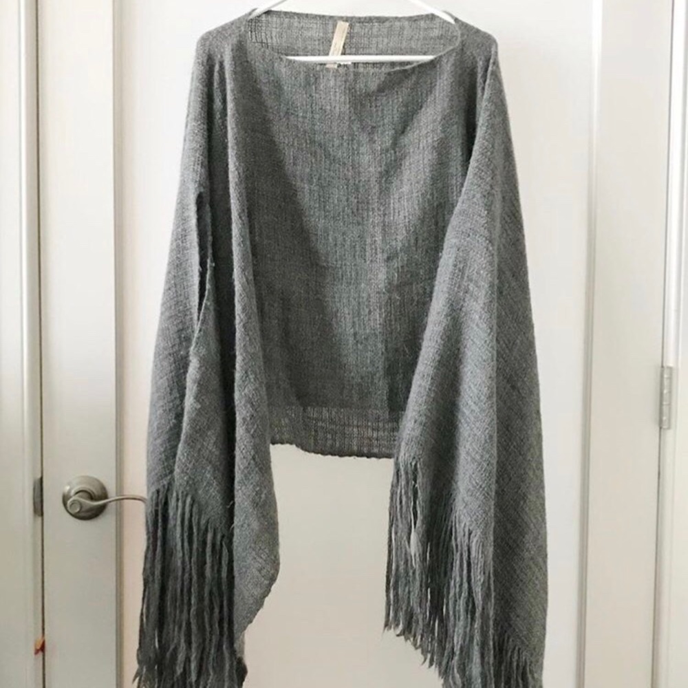 Free People Alpaca Poncho
